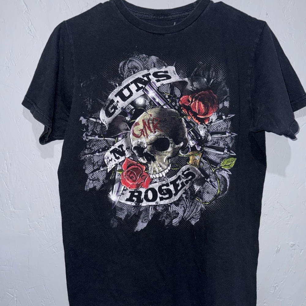 Bravado Black Guns N' Roses Skull Tee